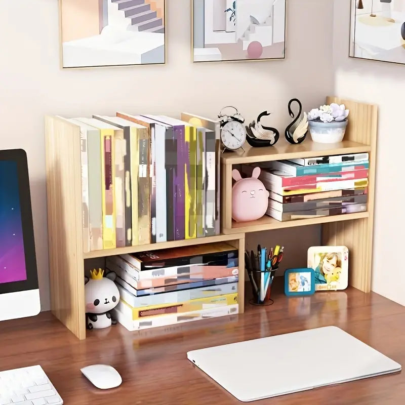 Experience the Allure of a Natural Wooden Bookcase-2