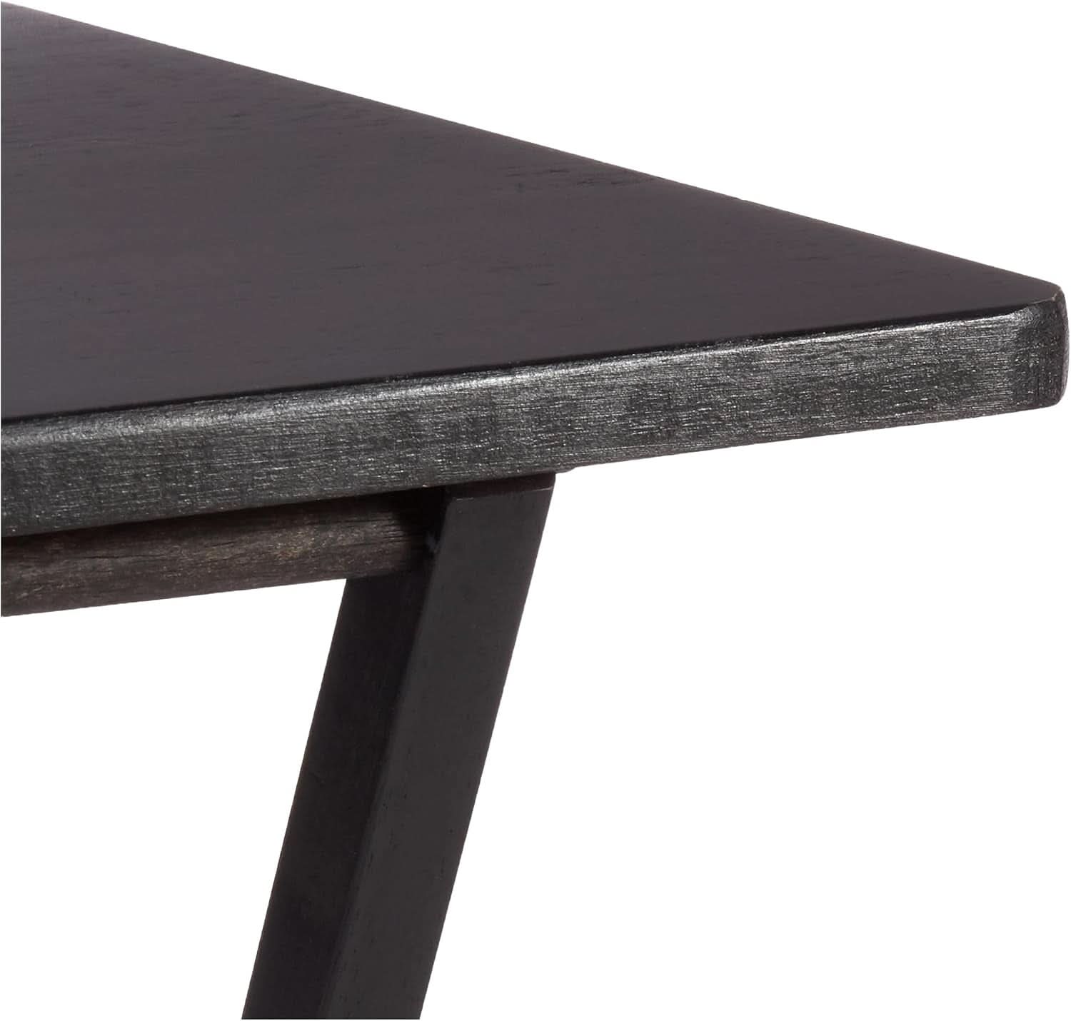 Foldable TV Dinner Tray Tables 4 Pack Black 15x19x26-2