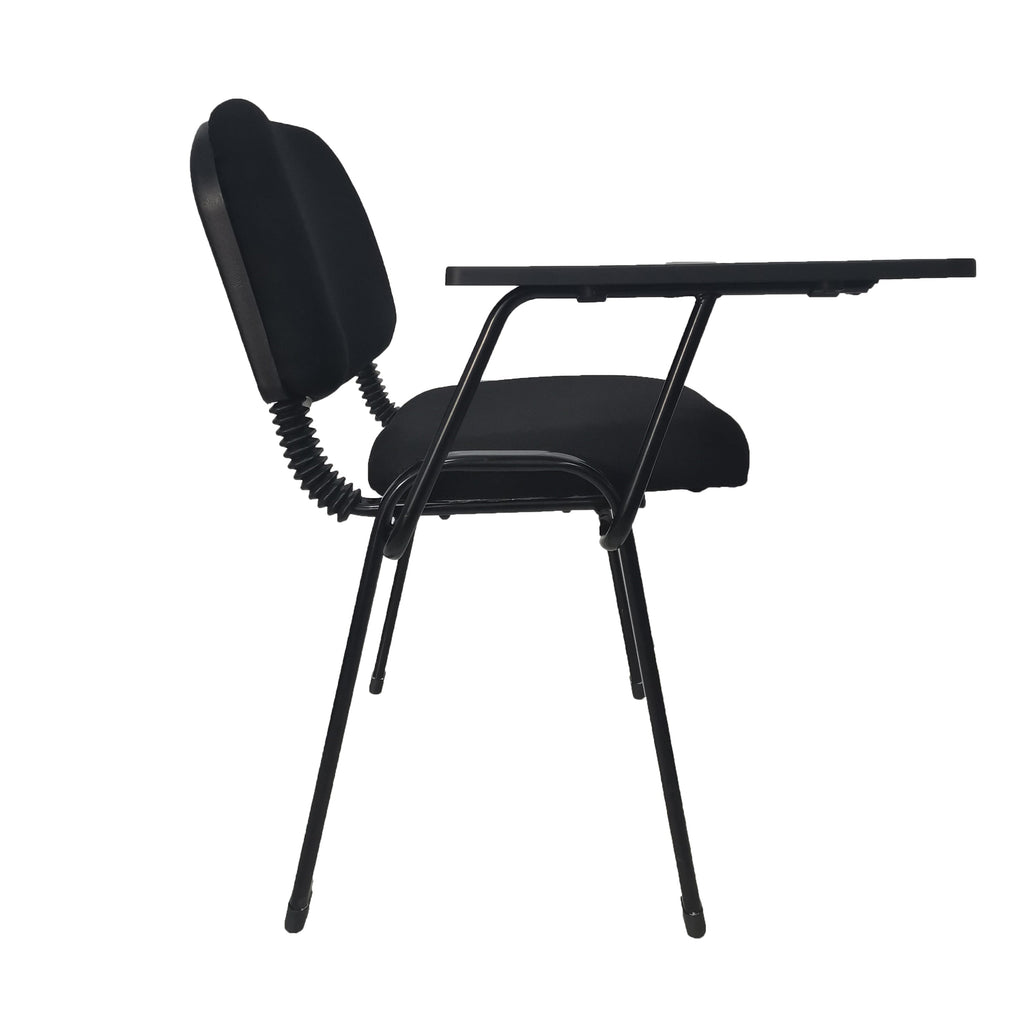 Lecture Chair with Table Top for Classroom Lecture Training Conference (Set of 6-Black)-4