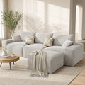 120 Inches Greige Ultra Premium Oversized Sectional Sofa