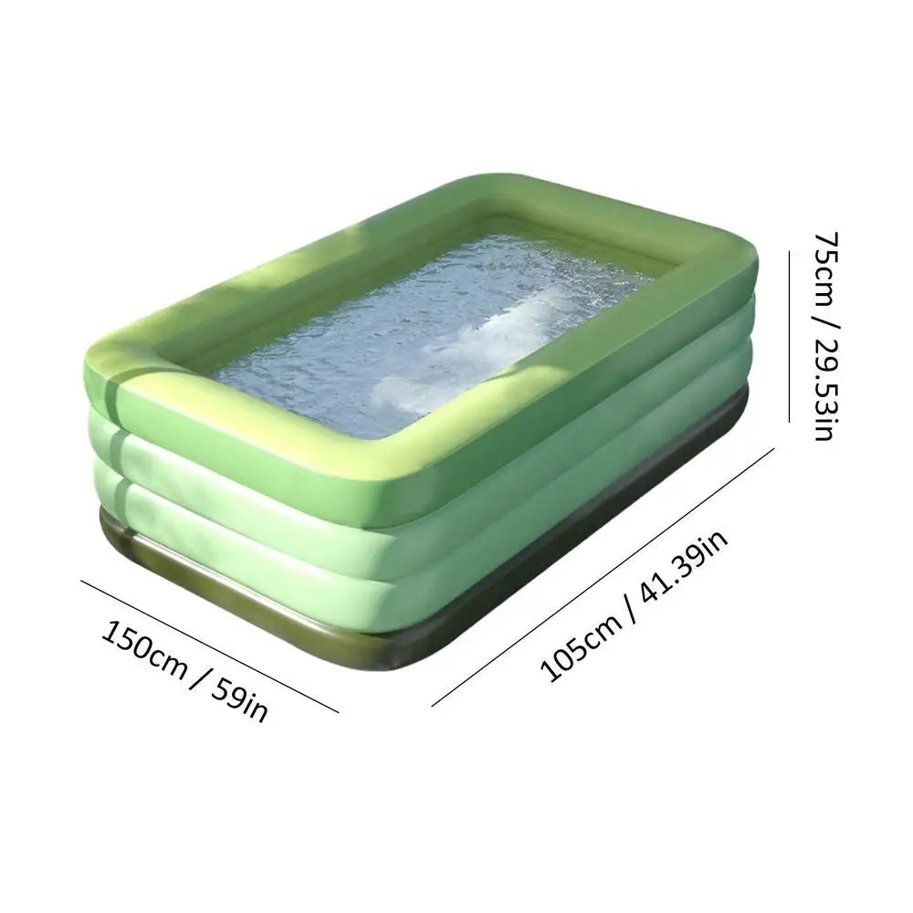 Inflatable Swimming Pool for Kids (150x105cm)-4