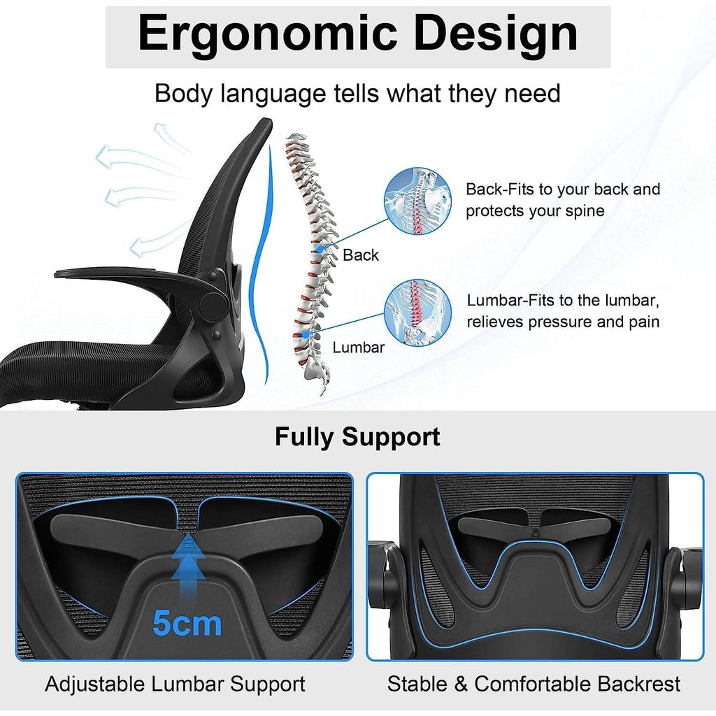 Ergonomic Mesh Office Chair With Adjustable Height-1