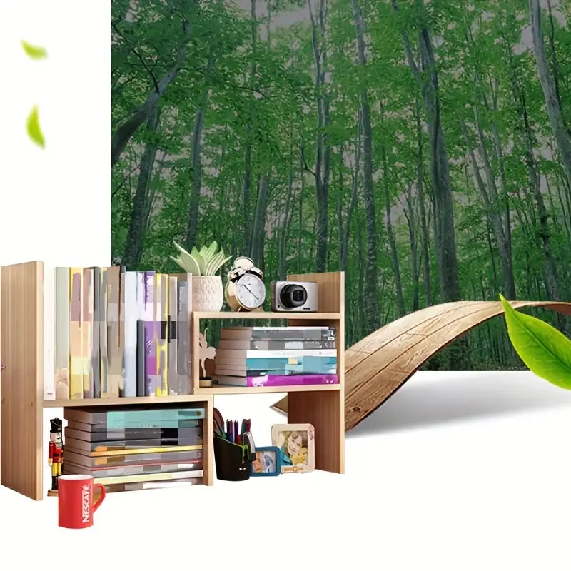 Experience the Allure of a Natural Wooden Bookcase-4