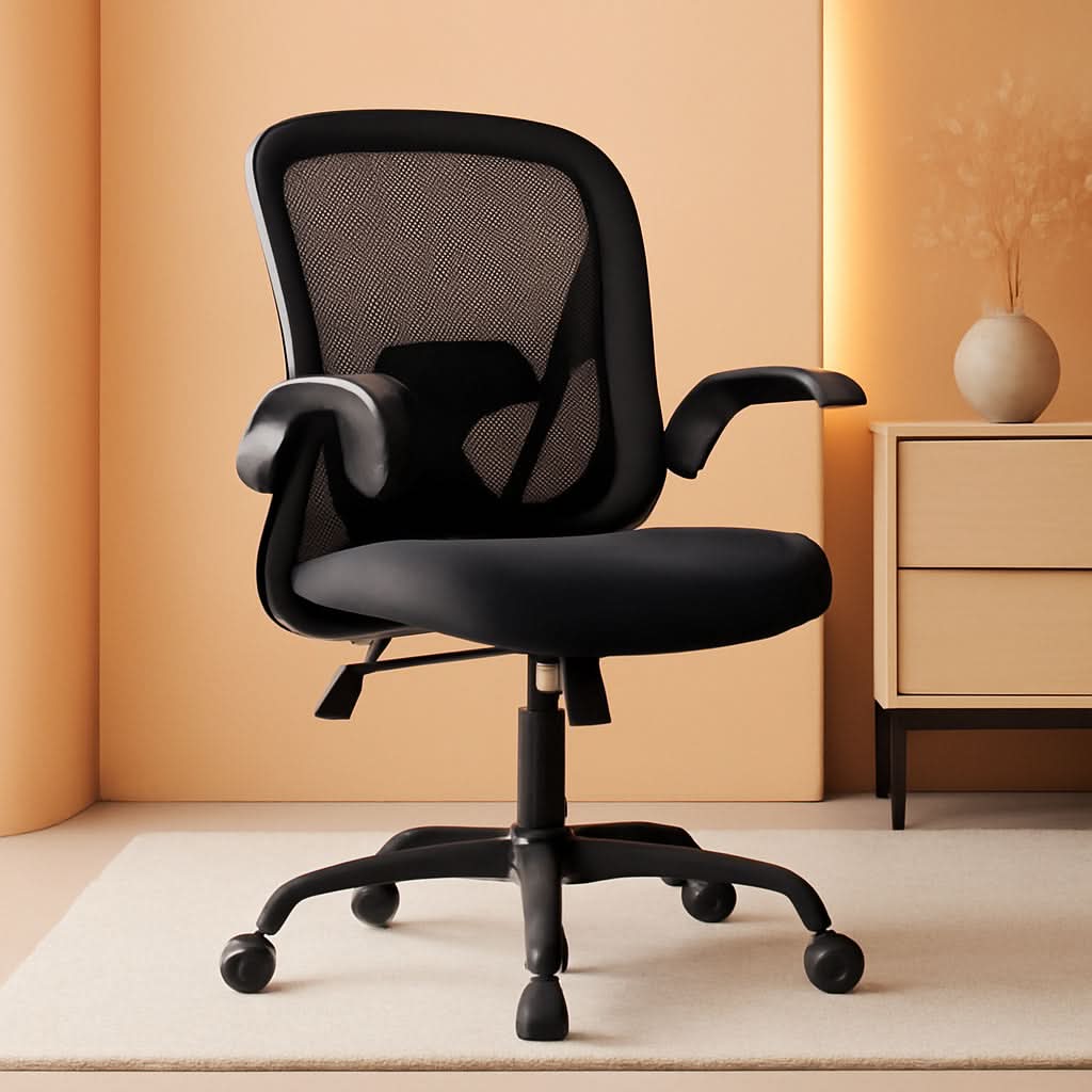 Ergonomic Mesh Office Chair With Adjustable Height-0
