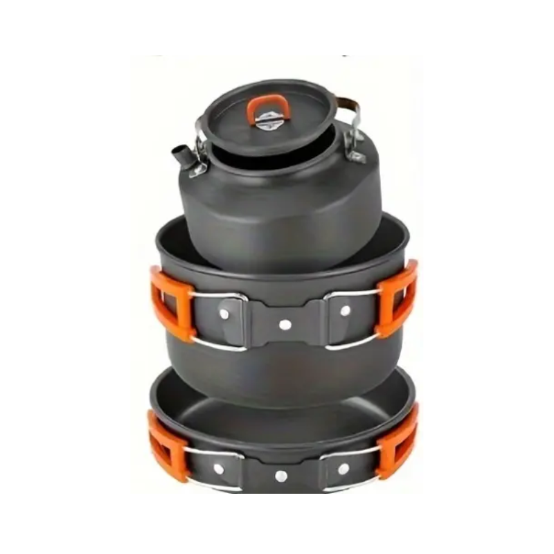 Outdoor Camping Cookware Set with Storage Bag-0